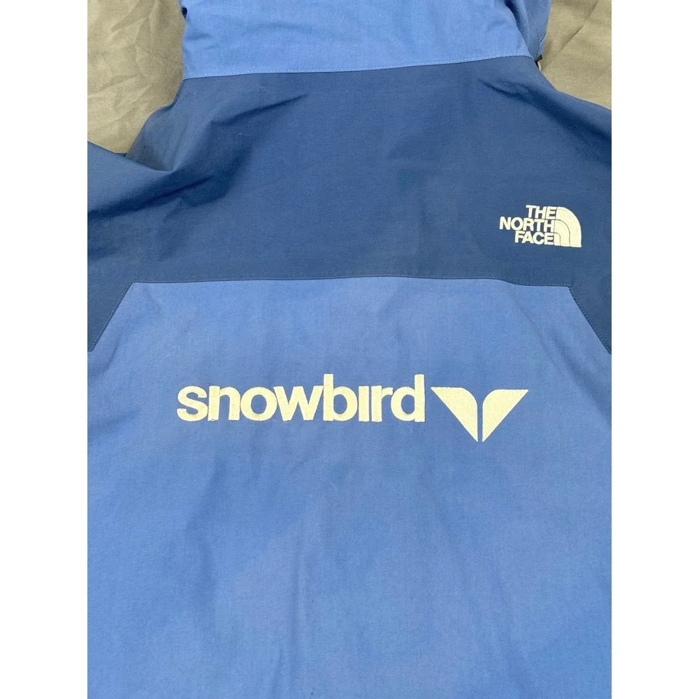 The North Face Mens Gore-Tex Pro Shell Snowbird Ski Jacket Blue Medium Hooded